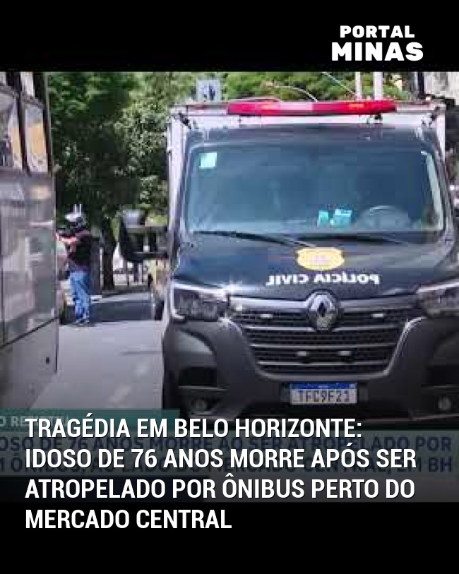 Tragédia em Belo Horizonte: Idoso de 76 Anos Morre Após Ser Atropelado por Ônibus Perto do Mercado Central