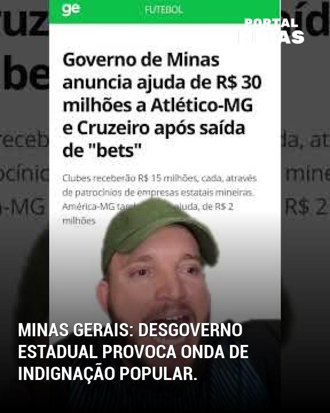 Minas Gerais: Desgoverno estadual provoca onda de indignação popular.