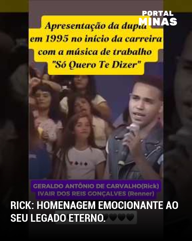 Rick: Homenagem emocionante ao seu legado eterno.