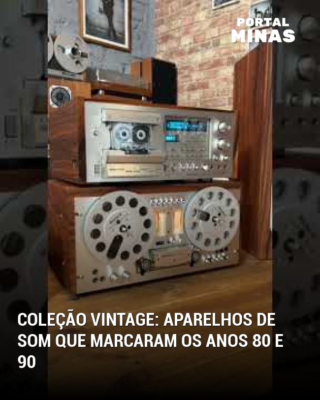 Coleção vintage: Aparelhos de som que marcaram os anos 80 e 90