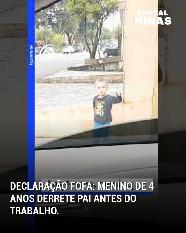 Declaração fofa: menino de 4 anos derrete pai antes do trabalho.