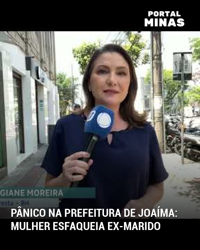 Pânico na Prefeitura de Joaíma: Mulher esfaqueia ex-marido