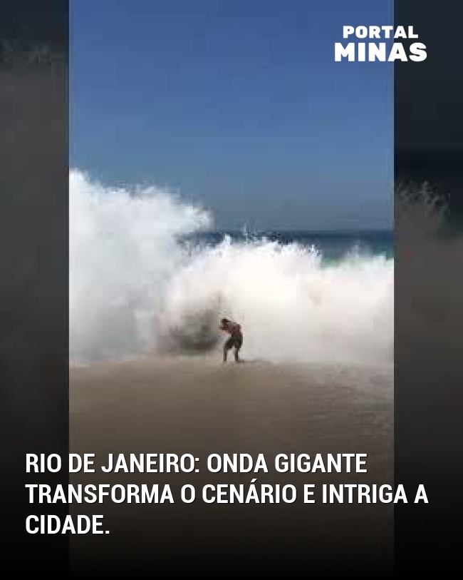 Rio de Janeiro: Onda gigante transforma o cenário e intriga a cidade.