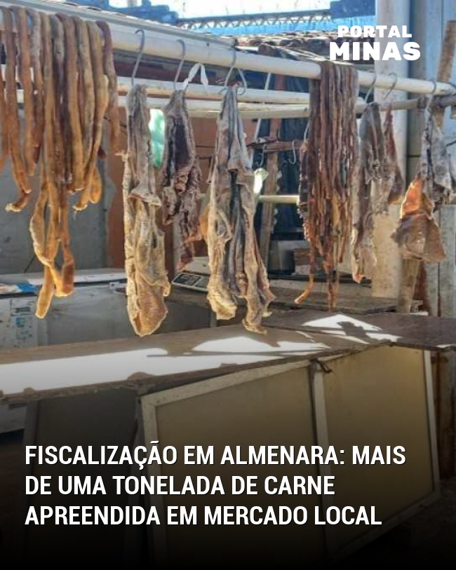 Fiscalização em Almenara: Mais de Uma Tonelada de Carne Apreendida em Mercado Local