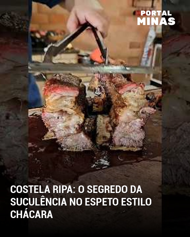 Costela ripa: O segredo da suculência no espeto estilo chácara