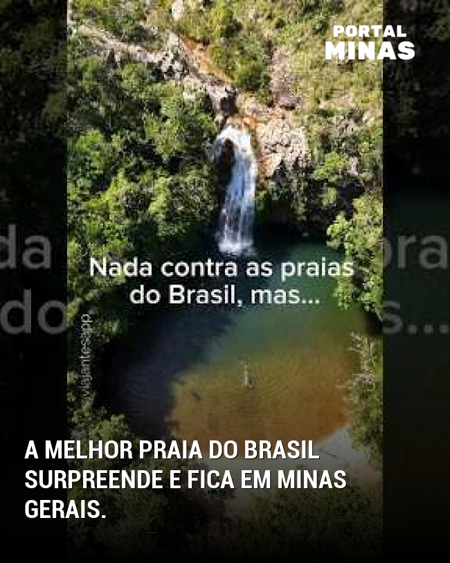 A melhor praia do Brasil surpreende e fica em Minas Gerais.