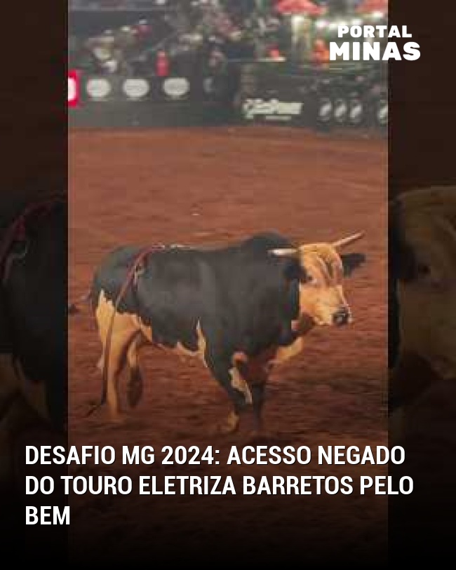 Desafio MG 2024: Acesso Negado do touro eletriza Barretos pelo bem