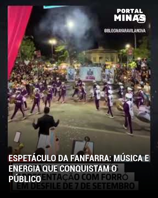 Espetáculo da fanfarra: música e energia que conquistam o público