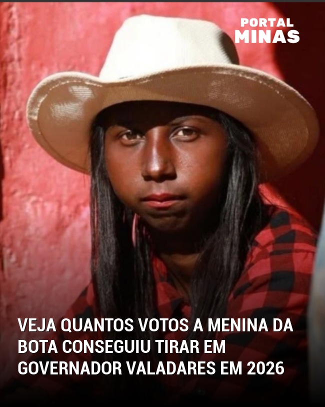 Veja quantos votos a Menina da Bota conseguiu tirar em Governador Valadares em 2026