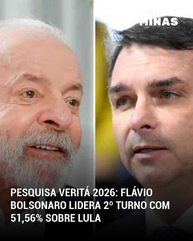 Pesquisa Veritá 2026: Flávio Bolsonaro Lidera 2º Turno com 51,56% sobre Lula