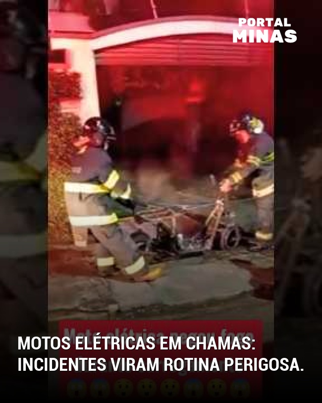 Motos elétricas em chamas: incidentes viram rotina perigosa.