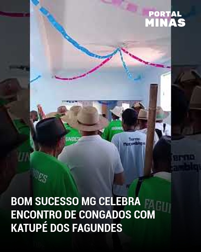 Bom Sucesso MG celebra encontro de congados com Katupé dos Fagundes