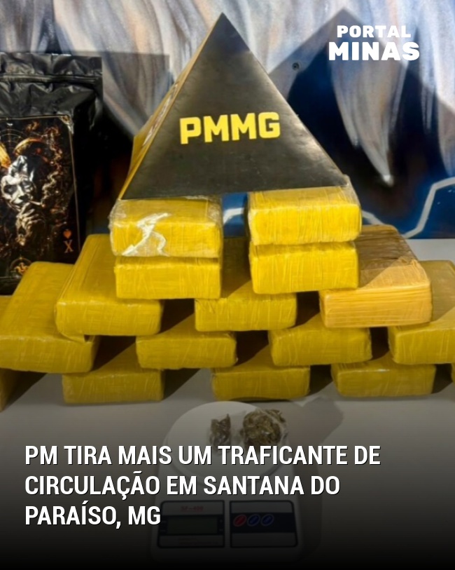 PM tira mais um traficante de circulação em Santana do Paraíso, MG