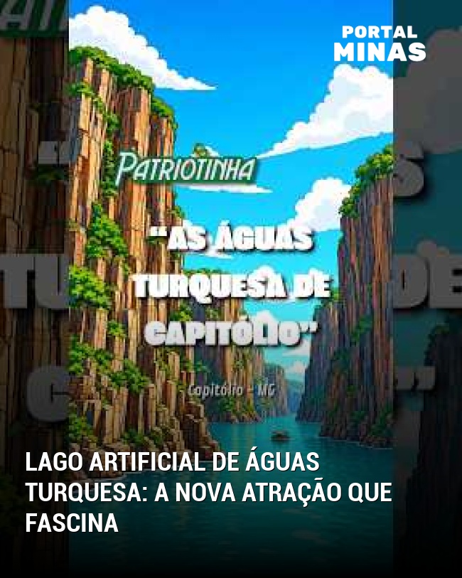 Lago artificial de águas turquesa: a nova atração que fascina