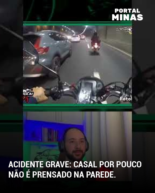 Acidente grave: casal por pouco não é prensado na parede.