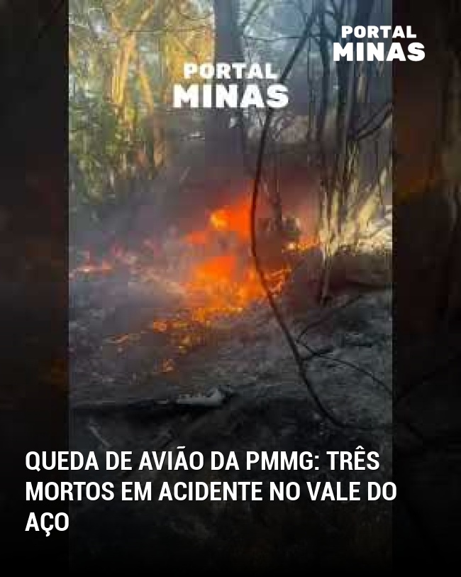Queda de avião da PMMG: três mortos em acidente no Vale do Aço