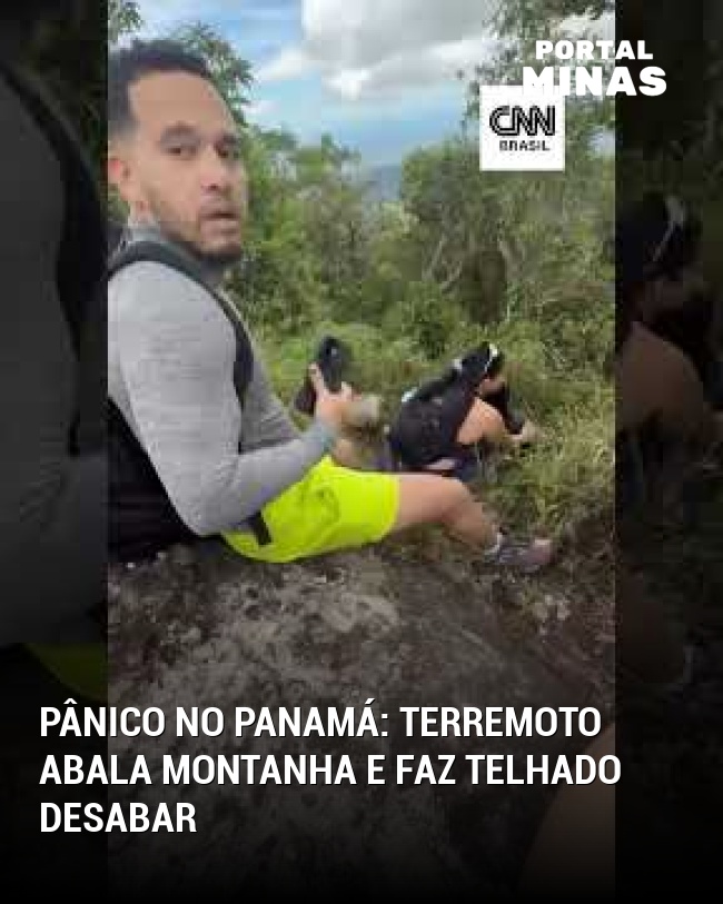 Pânico no Panamá: terremoto abala montanha e faz telhado desabar