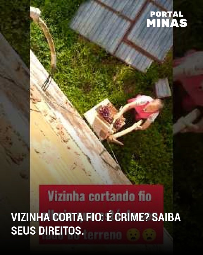 Vizinha corta fio: é crime? Saiba seus direitos.