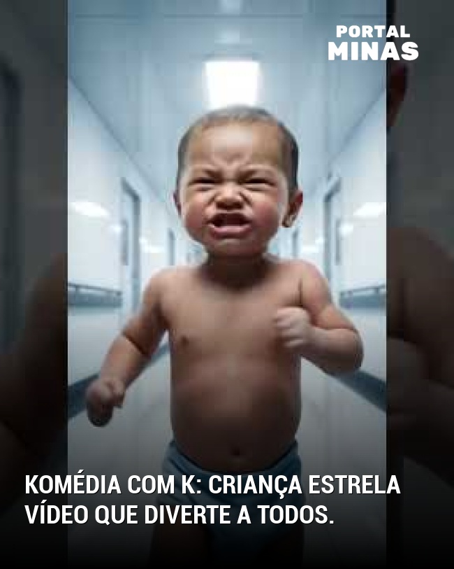 Komédia com K: criança estrela vídeo que diverte a todos.