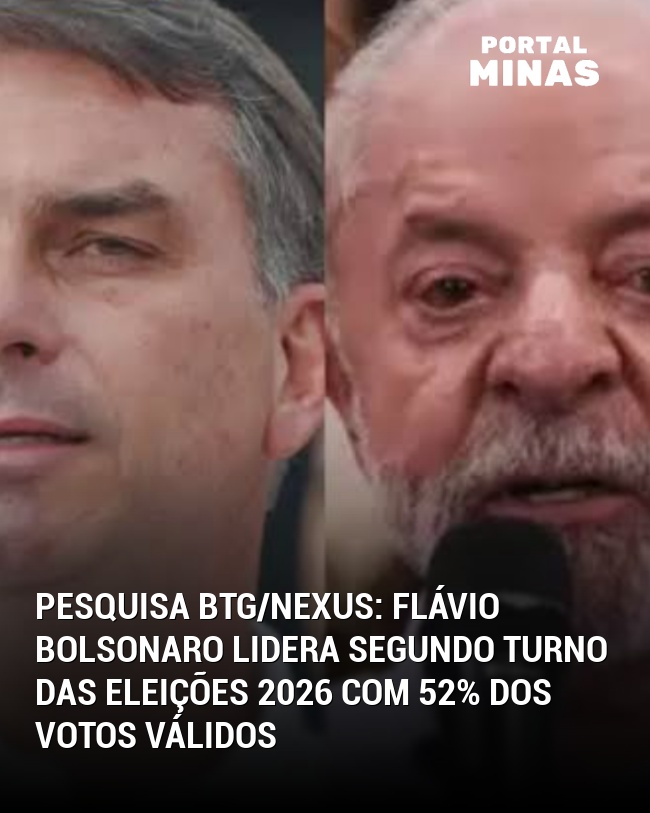 Pesquisa BTG/Nexus: Flávio Bolsonaro Lidera Segundo Turno das Eleições 2026 com 52% dos Votos Válidos