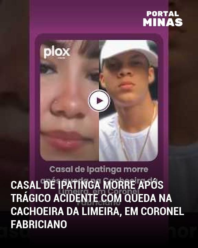 Casal de Ipatinga morre após trágico acidente com queda na Cachoeira da Limeira, em Coronel Fabriciano