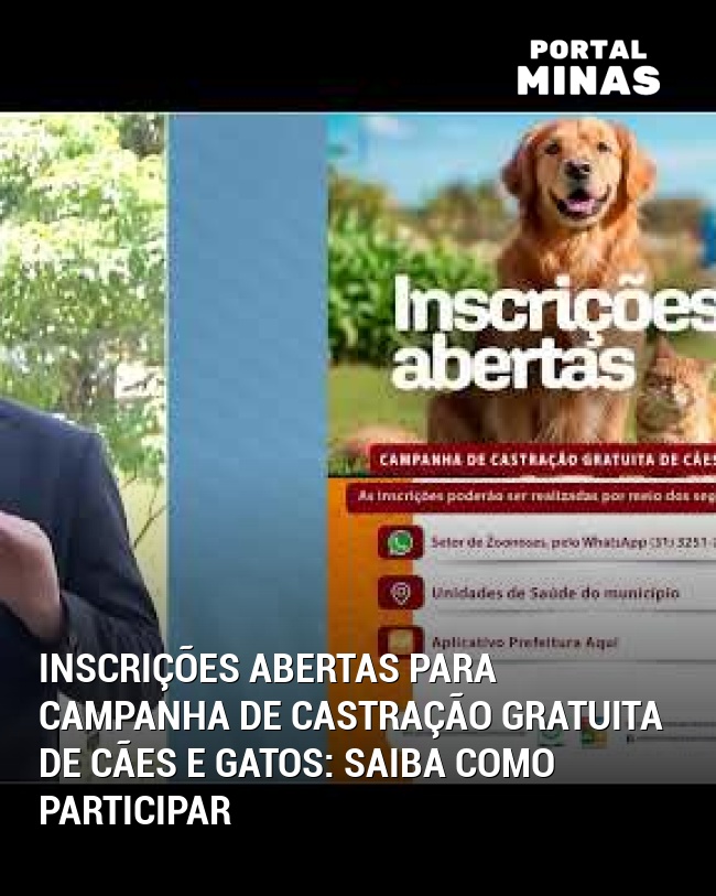 Inscrições Abertas para Campanha de Castração Gratuita de Cães e Gatos: Saiba Como Participar
