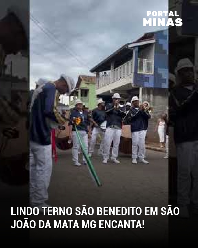 Lindo Terno São Benedito em São João da Mata MG encanta!