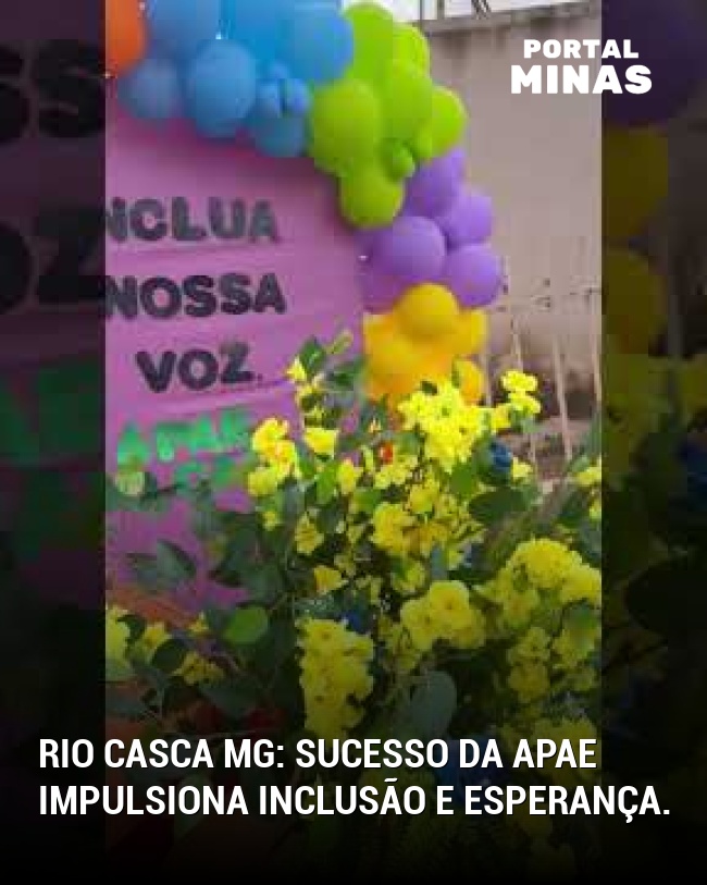 Rio Casca MG: Sucesso da APAE impulsiona inclusão e esperança.