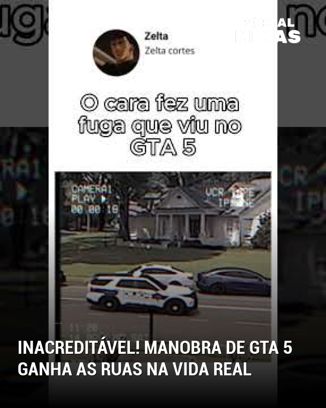 Inacreditável! Manobra de GTA 5 ganha as ruas na vida real
