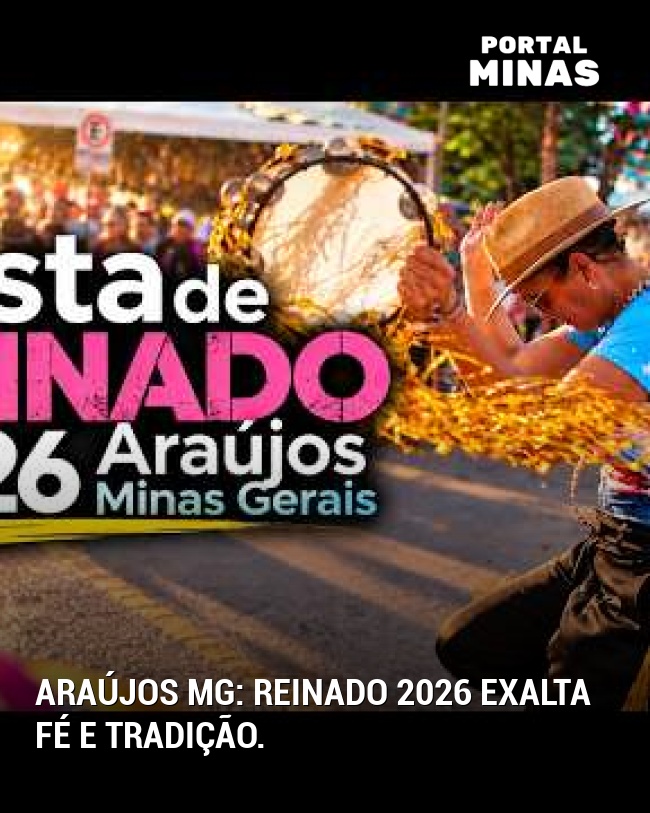 Araújos MG: Reinado 2026 exalta fé e tradição.
