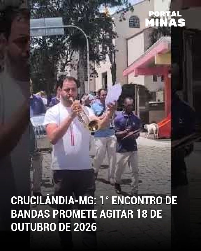 Crucilândia-MG: 1° Encontro de Bandas promete agitar 18 de outubro de 2026
