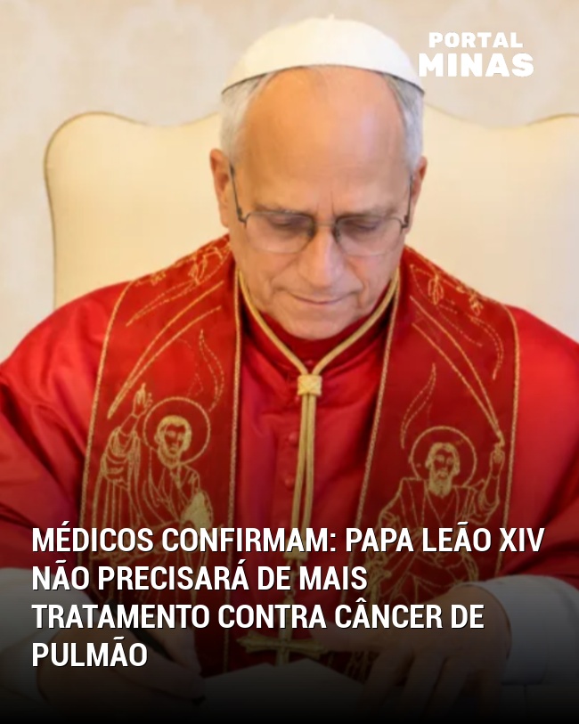 Médicos confirmam: Papa Leão XIV não precisará de mais tratamento contra câncer de pulmão