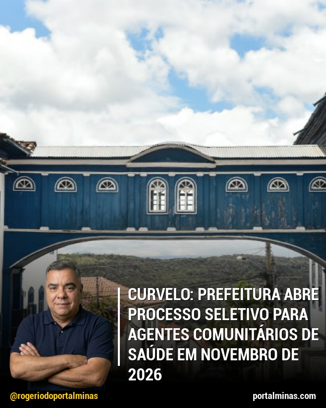Curvelo: Prefeitura abre processo seletivo para Agentes Comunitários de Saúde em novembro de 2026