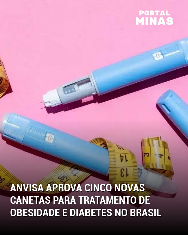 Anvisa aprova cinco novas canetas para tratamento de obesidade e diabetes no Brasil