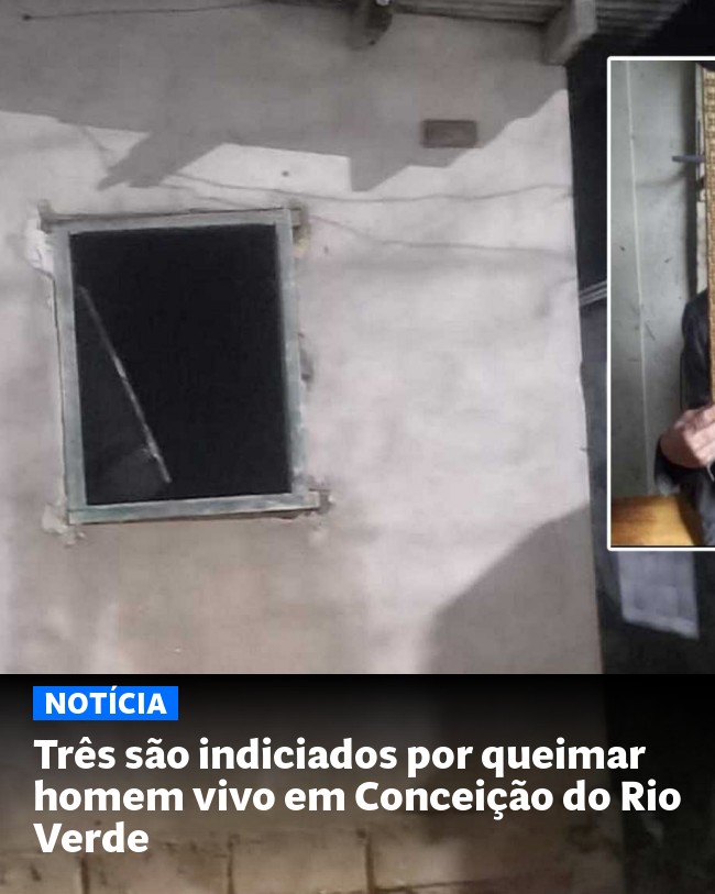 Três são indiciados por queimar homem vivo em Conceição do Rio Verde