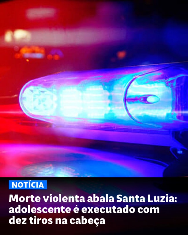 Morte violenta abala Santa Luzia: adolescente é executado com dez tiros na cabeça