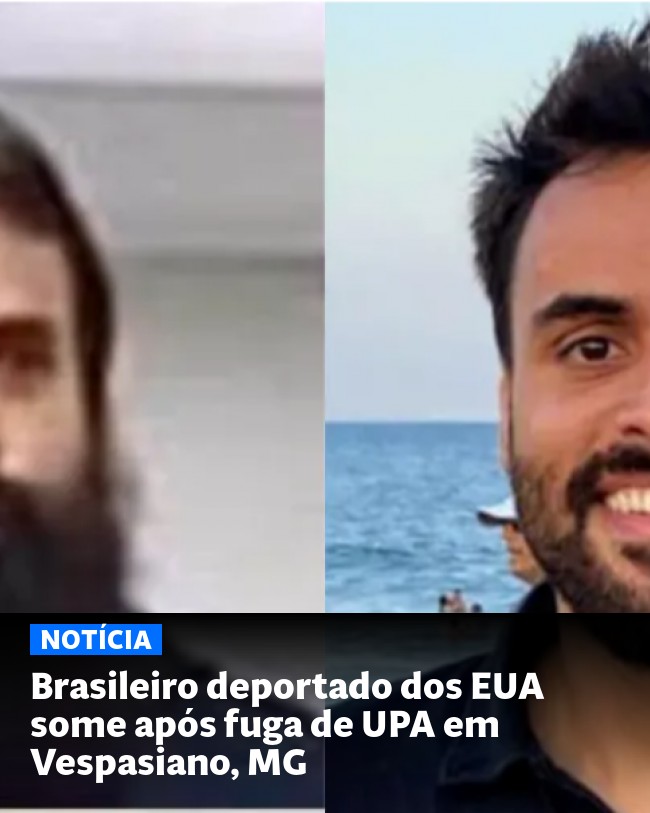 Brasileiro deportado dos EUA some após fuga de UPA em Vespasiano, MG
