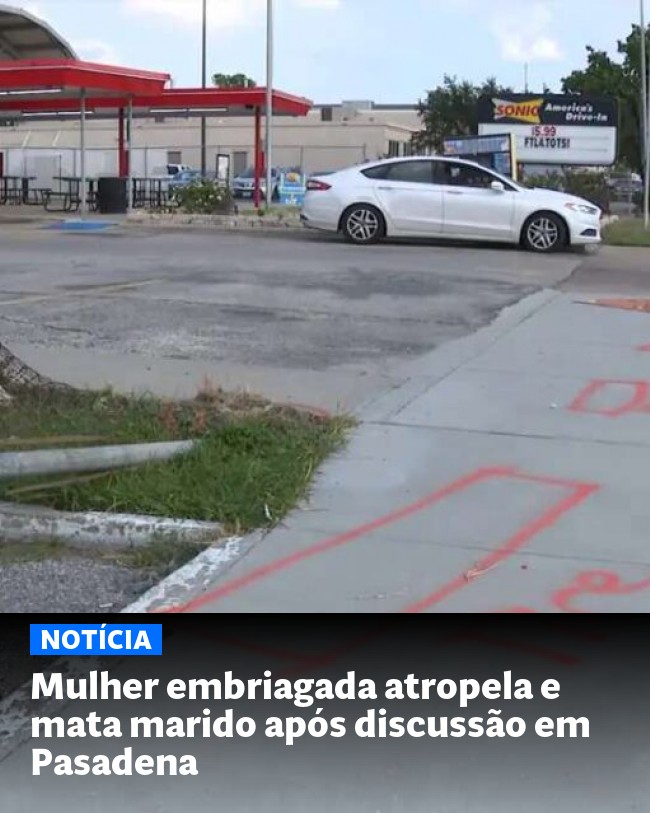 Mulher embriagada atropela e mata marido após discussão em Pasadena - Post para compartilhamento via WhatsApp