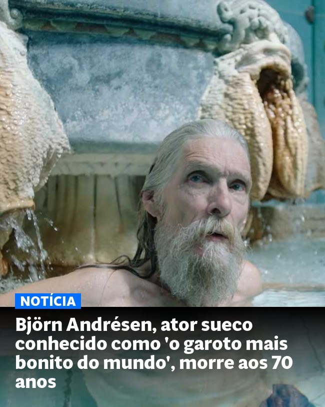 Björn Andrésen, ator sueco conhecido como 'o garoto mais bonito do mundo', morre aos 70 anos - Post para compartilhamento via WhatsApp