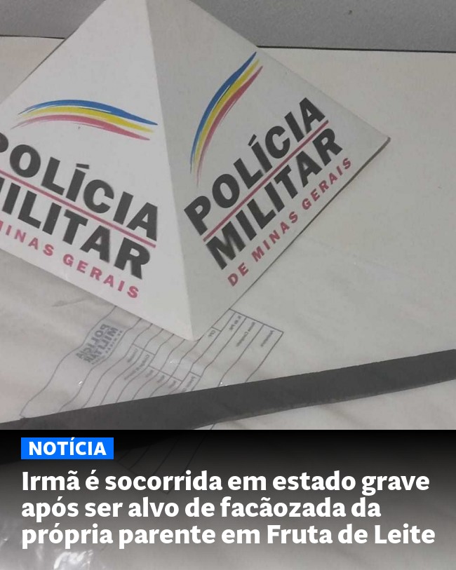 Irmã é socorrida em estado grave após ser alvo de facãozada da própria parente em Fruta de Leite - Post para compartilhamento via WhatsApp