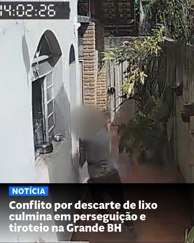 Conflito por descarte de lixo culmina em perseguição e tiroteio na Grande BH - Post para compartilhamento via WhatsApp