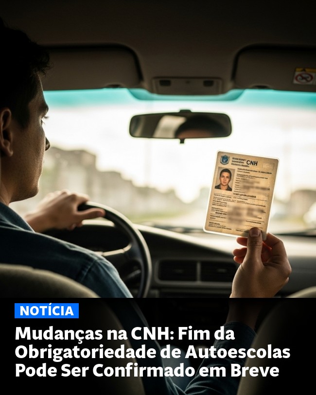 Mudanças na CNH: Fim da Obrigatoriedade de Autoescolas Pode Ser Confirmado em Breve - Post para compartilhamento via WhatsApp