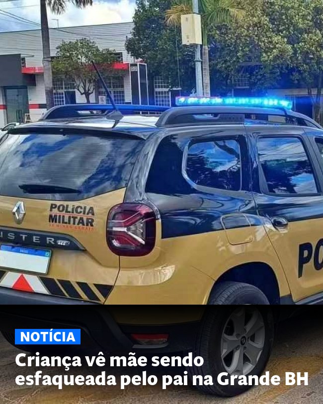 Criança vê mãe sendo esfaqueada pelo pai na Grande BH - Post para compartilhamento via WhatsApp