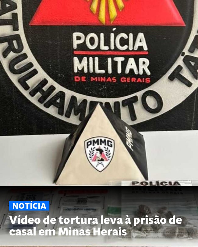 Vídeo de tortura leva à prisão de casal em Minas Herais - Post para compartilhamento via WhatsApp