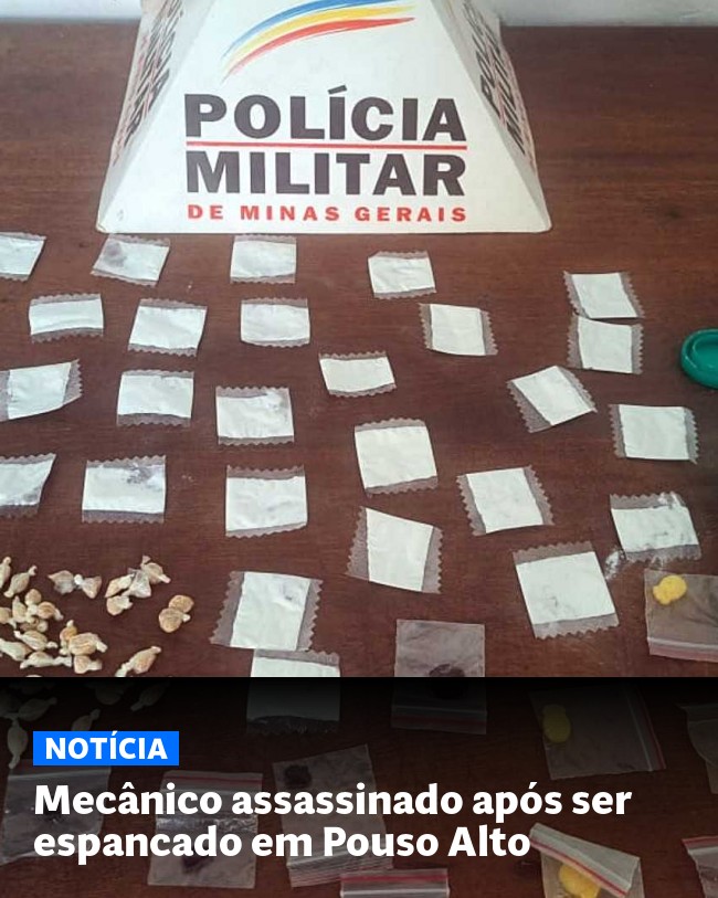 Mecânico assassinado após ser espancado em Pouso Alto - Post para compartilhamento via WhatsApp
