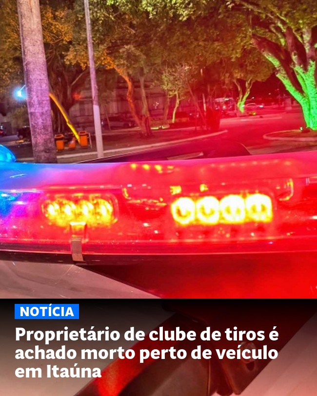 Proprietário de clube de tiros é achado morto perto de veículo em Itaúna - Post para compartilhamento via WhatsApp