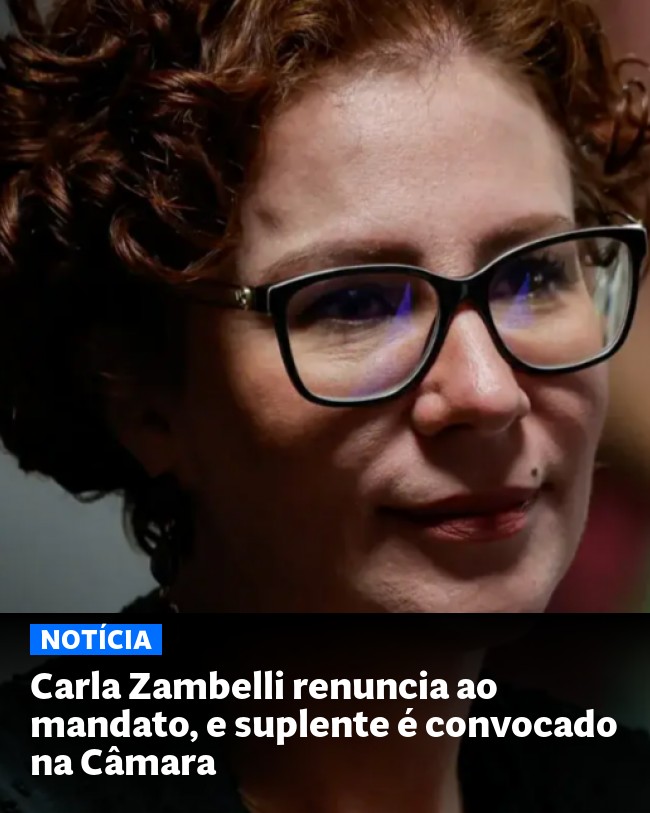 Carla Zambelli renuncia ao mandato, e suplente é convocado na Câmara - Post para compartilhamento via WhatsApp