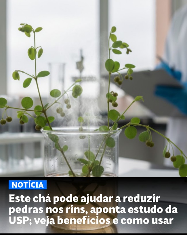 Este chá pode ajudar a reduzir pedras nos rins, aponta estudo da USP; veja benefícios e como usar - Post para compartilhamento via WhatsApp