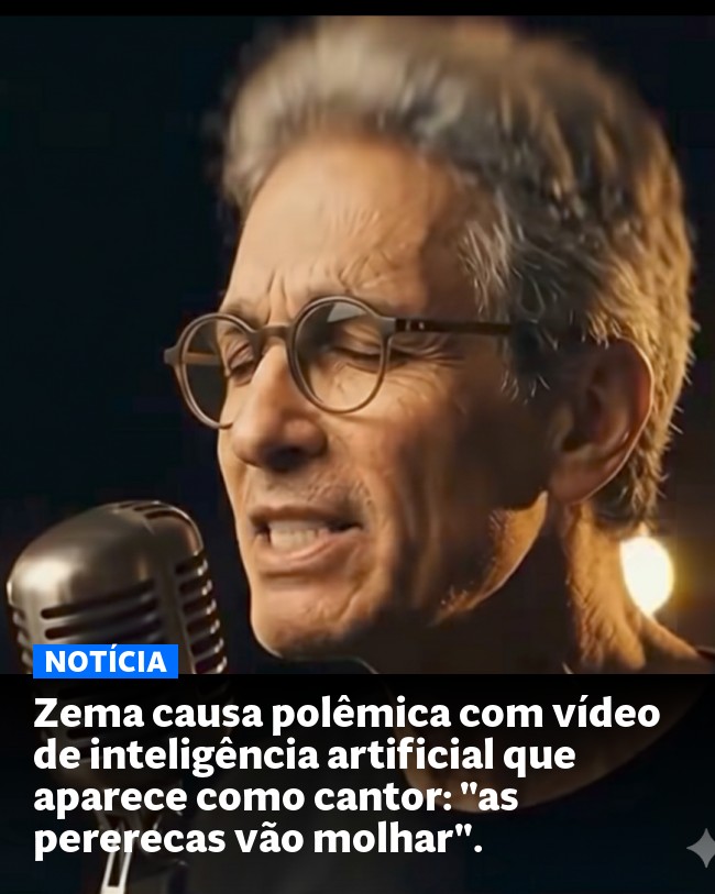 Zema causa polêmica com vídeo de inteligência artificial que aparece como cantor: "as pererecas vão molhar". - Post para compartilhamento via WhatsApp