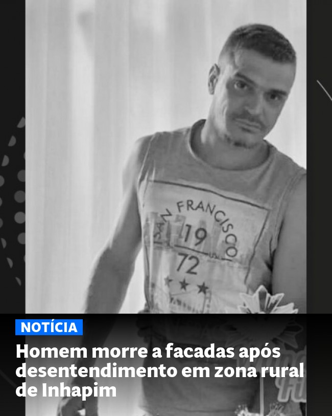 Homem morre a facadas após desentendimento em zona rural de Inhapim - Post para compartilhamento via WhatsApp